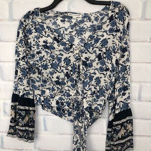 American Eagle floral crop top